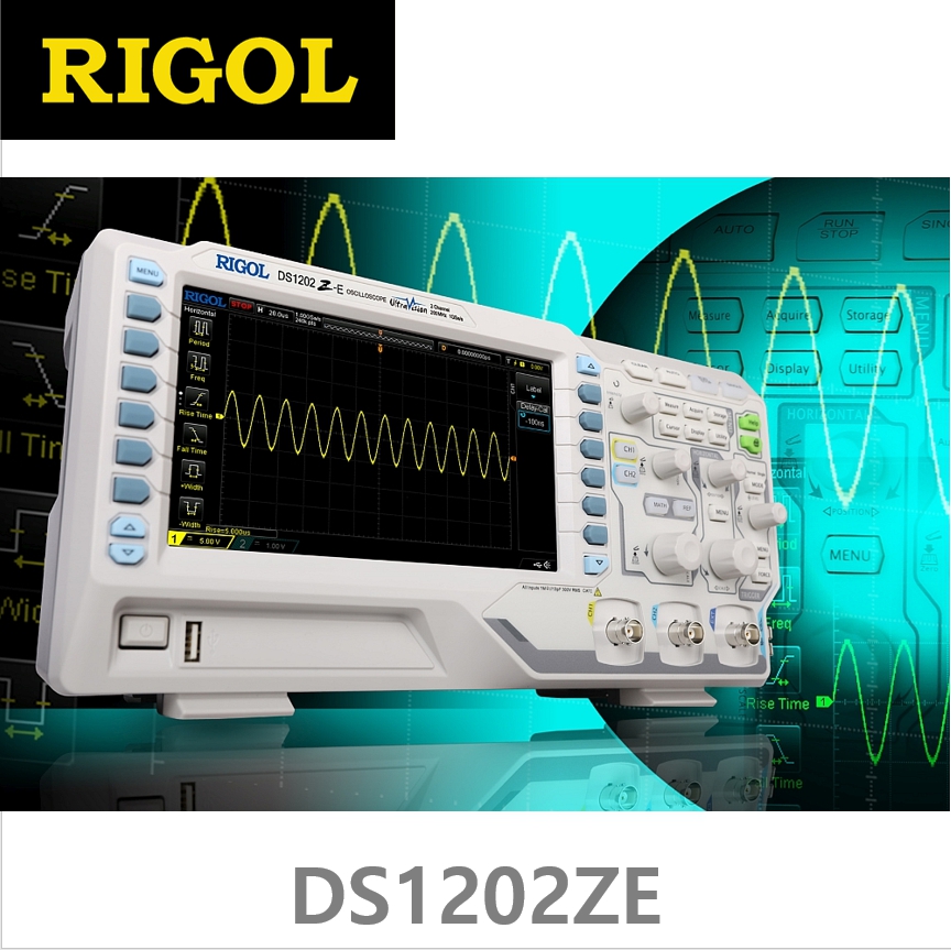 [ RIGOL ] DS1202ZE  2채널, 200MHz, 1GS/s  디지털 오실로스코프