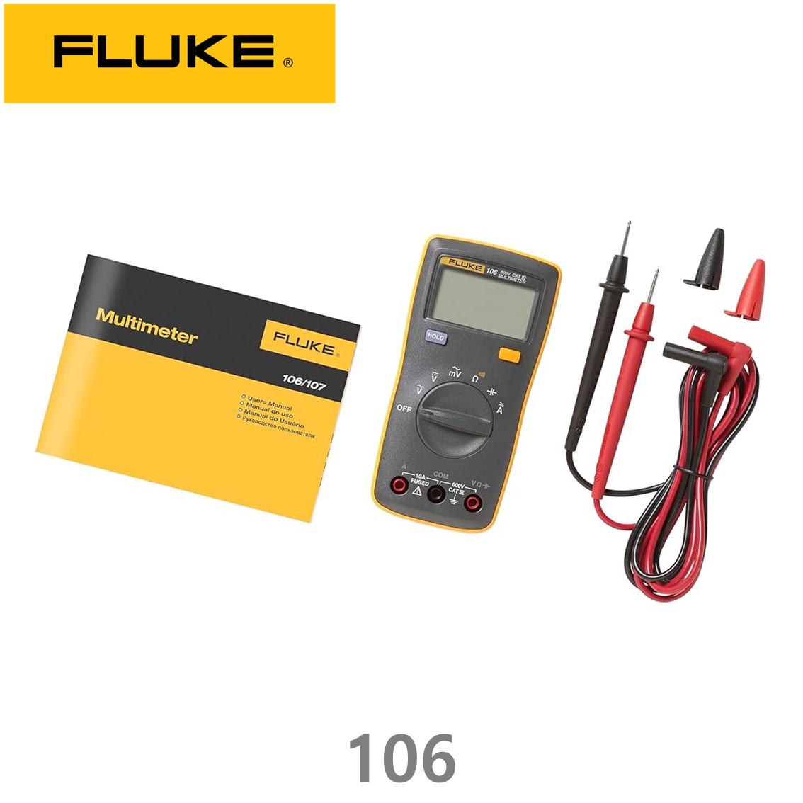 [ FLUKE ] 106 ESP 손바닥 포켓 테스터기, 멀티테스터기, 디지털 멀티미터 플루크 106 ( 전류측정 )