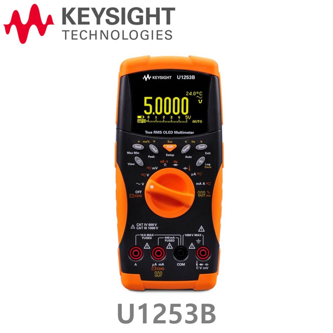 [ KEYSIGHT U1253B ] 키사이트 4.5디지트 핸드형 디지털 멀티미터, OLED 디스플레이