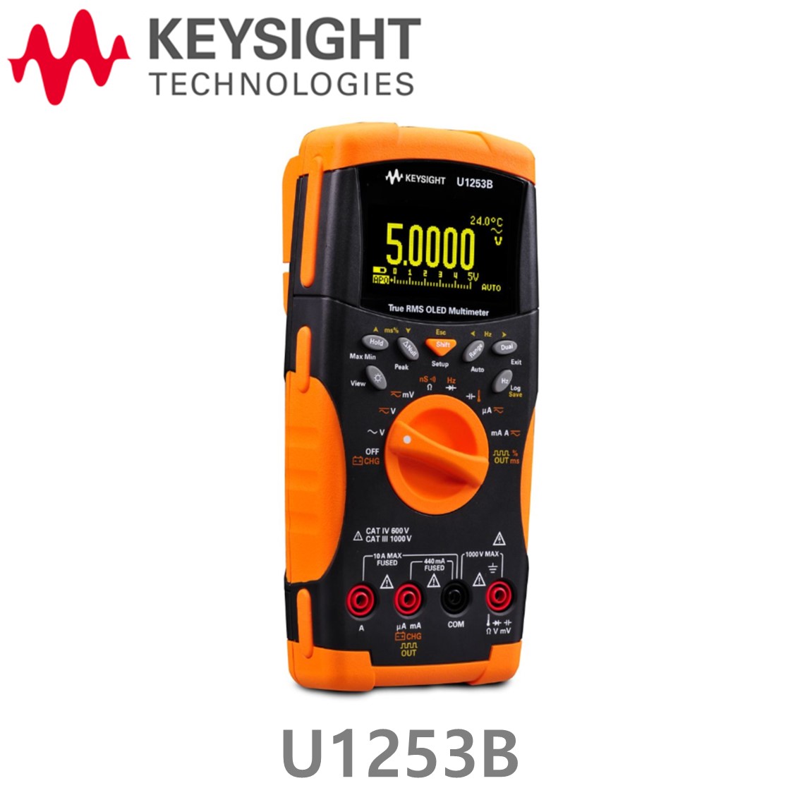 [ KEYSIGHT U1253B ] 키사이트 4.5디지트 핸드형 디지털 멀티미터, OLED 디스플레이