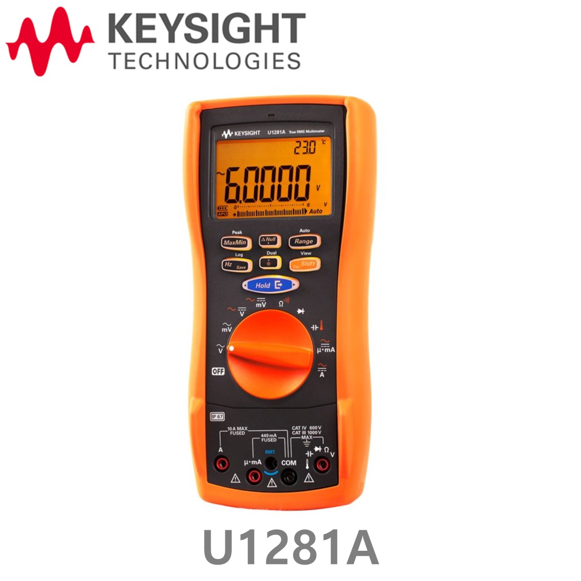 [ KEYSIGHT U1281A ] 키사이트 4 ½ Digit 휴대용 디지털멀티메타 ( 방수,방진 IP67 )