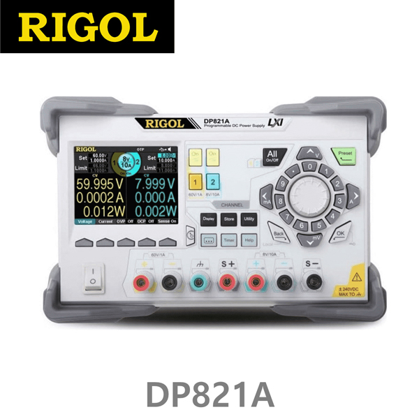 [ RIGOL ] DP821  2채널 DC파워서플라이 8V,10A or 60V,1A, 140W DC전원공급기