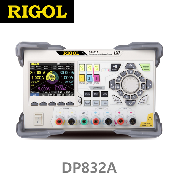 [ RIGOL ] DP832A  3채널 DC파워서플라이 30V/3A x 2채널, 5V/3A x 1채널, 195W DC전원공급기