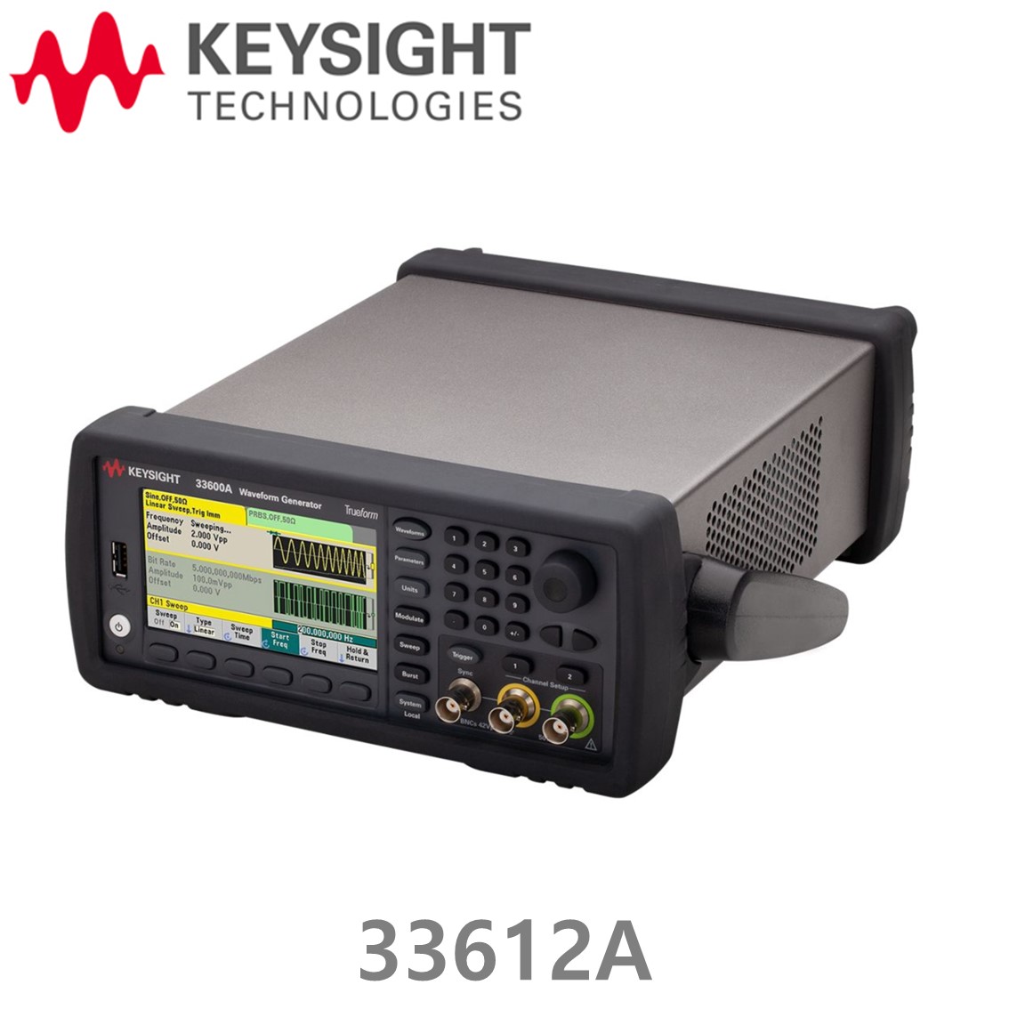 [ KEYSIGHT 33612A ] 키사이트 임의파형발생기 80MHz, 2CH, Arbitrary Function Generator