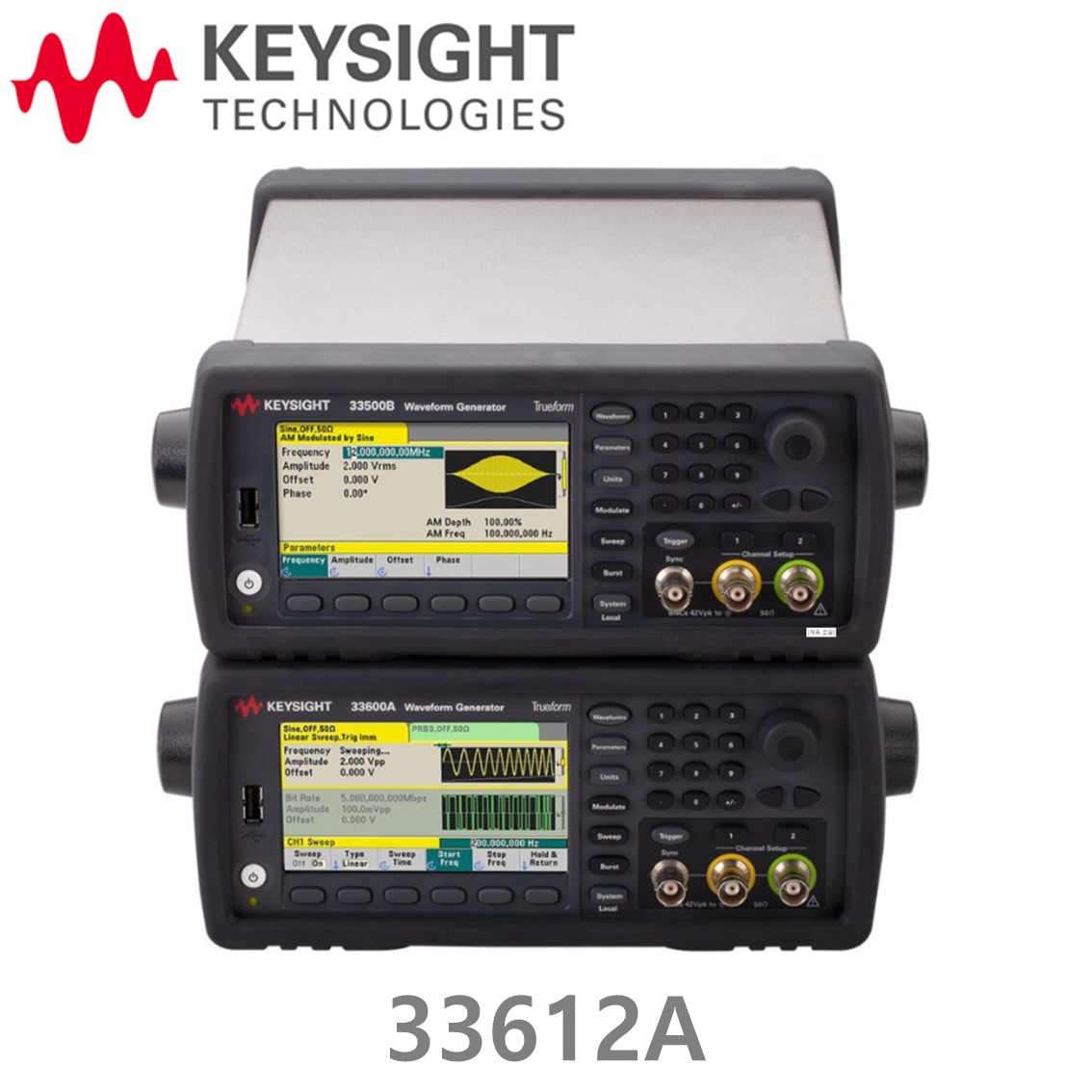 [ KEYSIGHT 33612A ] 키사이트 임의파형발생기 80MHz, 2CH, Arbitrary Function Generator