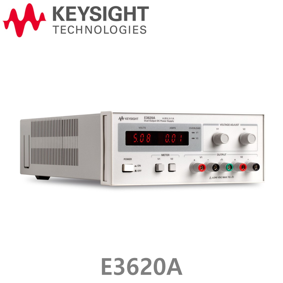 [ KEYSIGHT E3620A ] 키사이트 DC파워서플라이 50W, 25V/1A x 2채널