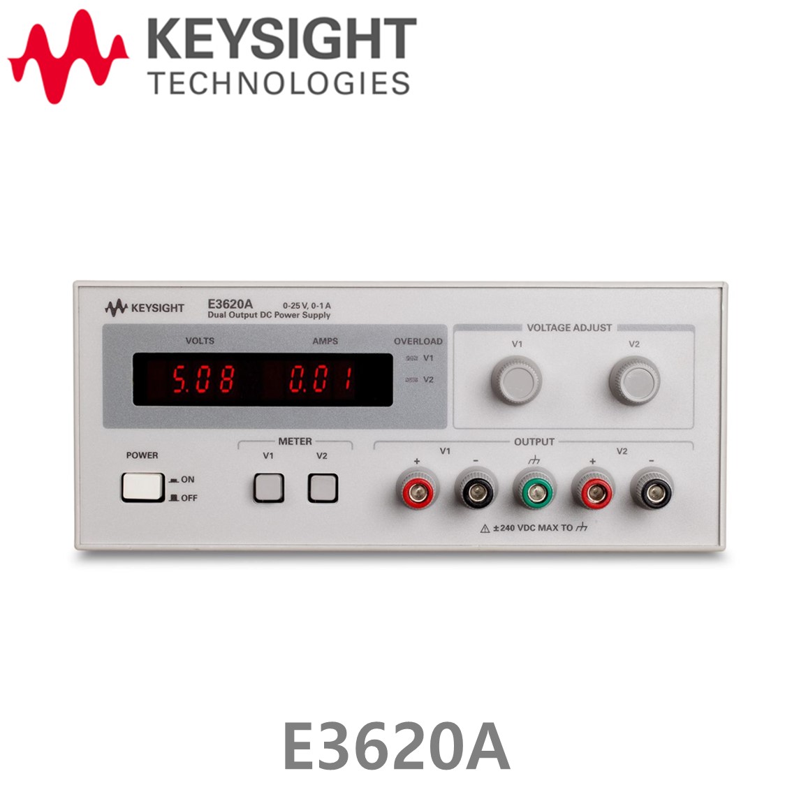 [ KEYSIGHT E3620A ] 키사이트 DC파워서플라이 50W, 25V/1A x 2채널