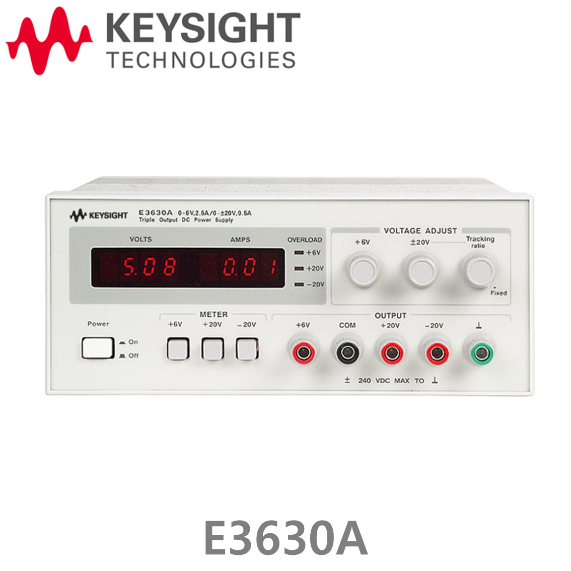 [ KEYSIGHT E3630A ] 키사이트 DC파워서플라이 35W, 6V/2.5Ax1CH, 20V/0.5Ax1CH, -20V/0.5Ax1CH 