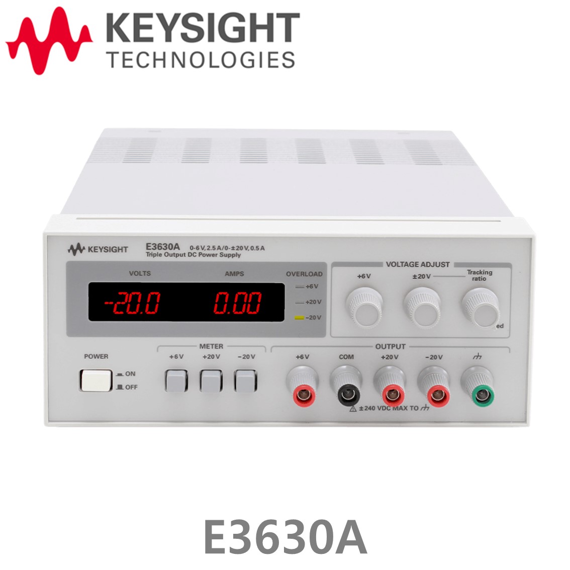 [ KEYSIGHT E3630A ] 키사이트 DC파워서플라이 35W, 6V/2.5Ax1CH, 20V/0.5Ax1CH, -20V/0.5Ax1CH 