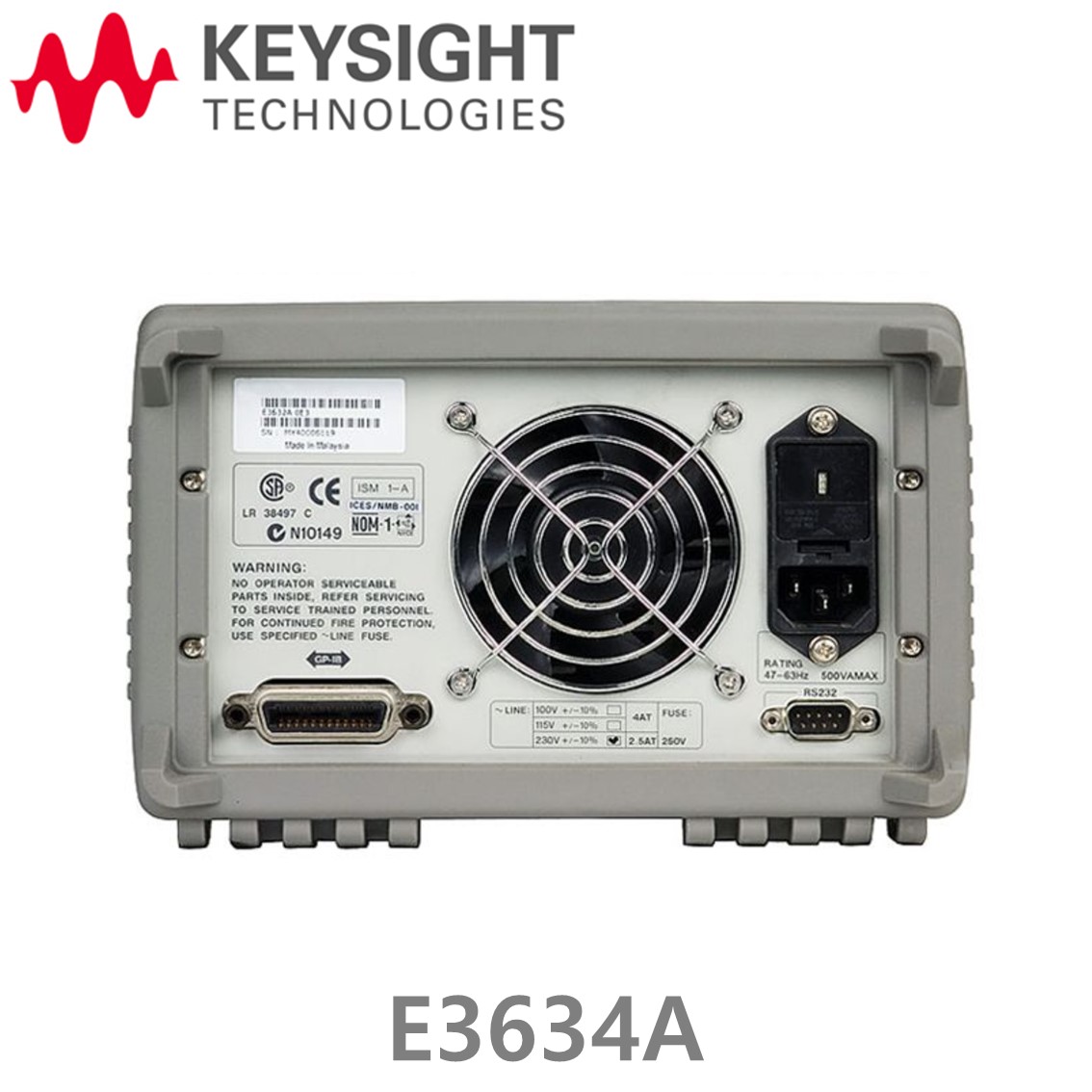 [ KEYSIGHT E3634A ] 키사이트 25V, 7A or 50V, 4A, 200W, DC파워서플라이, DC전원공급기