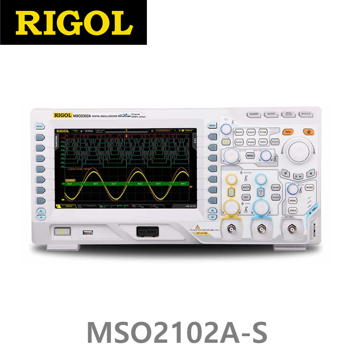 [ RIGOL ] MSO2102A-S  2채널, 100MHz, 2GSa/s 디지털오실로스코프