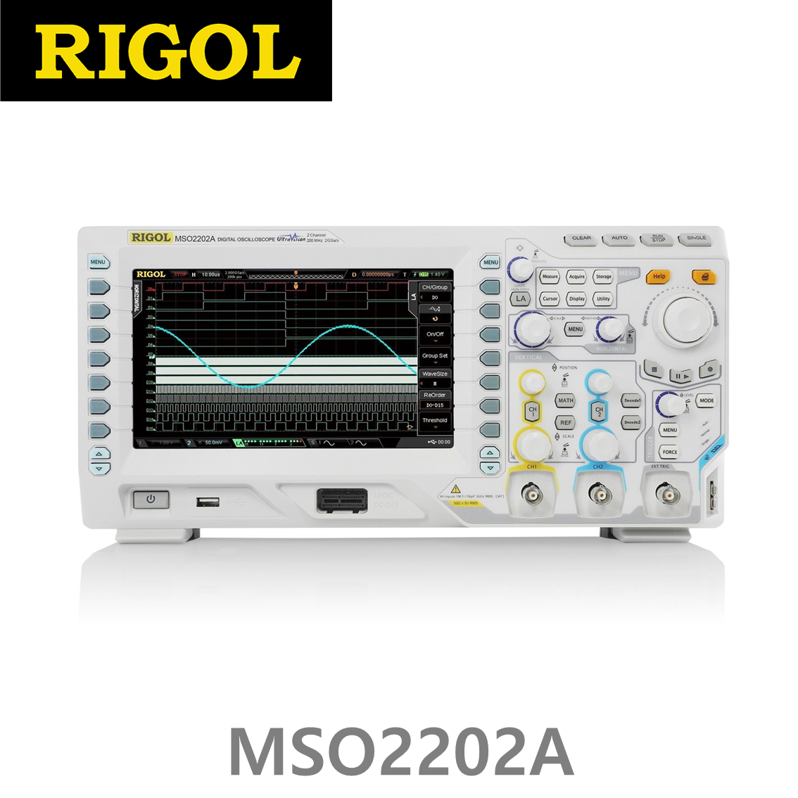 [ RIGOL ] MSO2202A  2채널, 200MHz, 2GSa/s 디지털오실로스코프