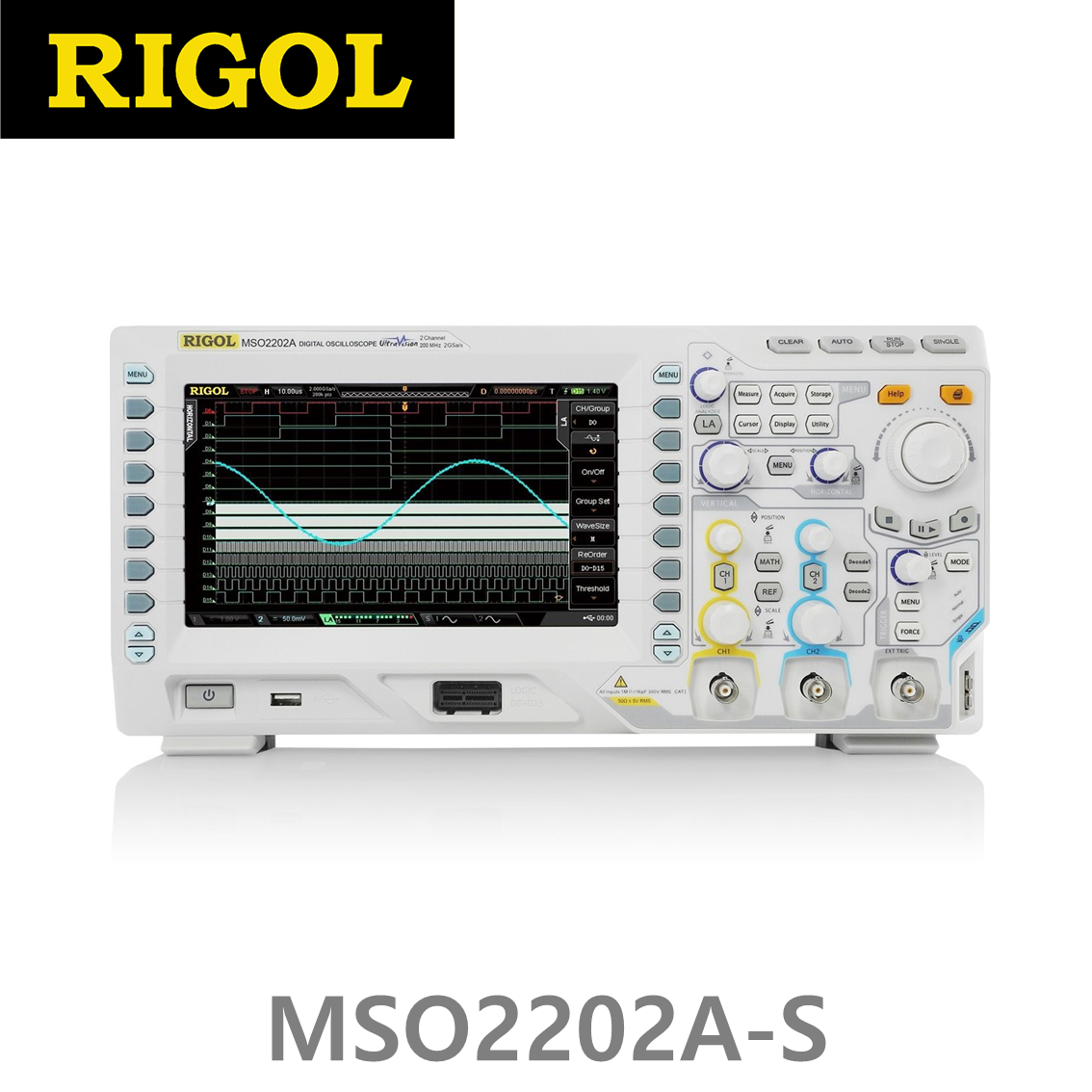 [ RIGOL ] MSO2202A-S 2채널, 200MHz, 2GSa/s 디지털오실로스코프