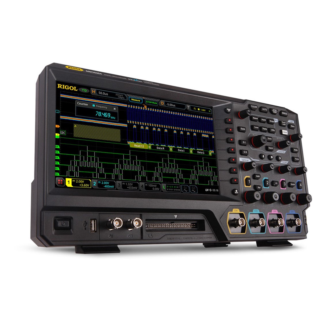 RIGOL MSO5102  2채널, 100MHz, 8GSa/s 오실로스코프