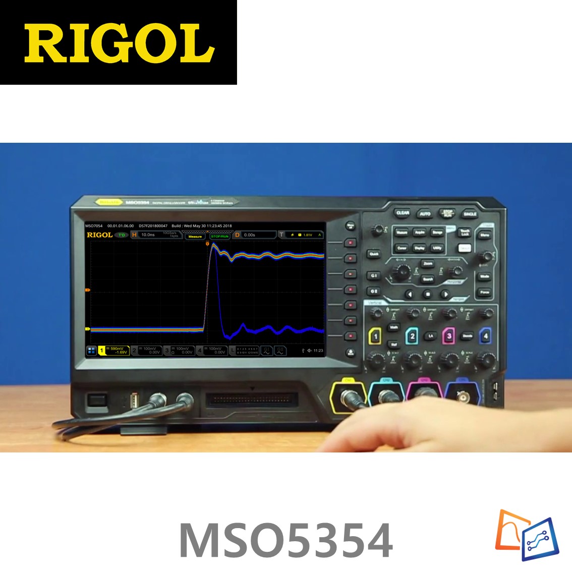 [ RIGOL ] MSO5354  4채널, 350MHz, 8GSa/s 디지털 오실로스코프