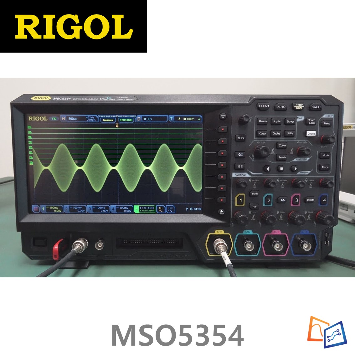 [ RIGOL ] MSO5354  4채널, 350MHz, 8GSa/s 디지털 오실로스코프