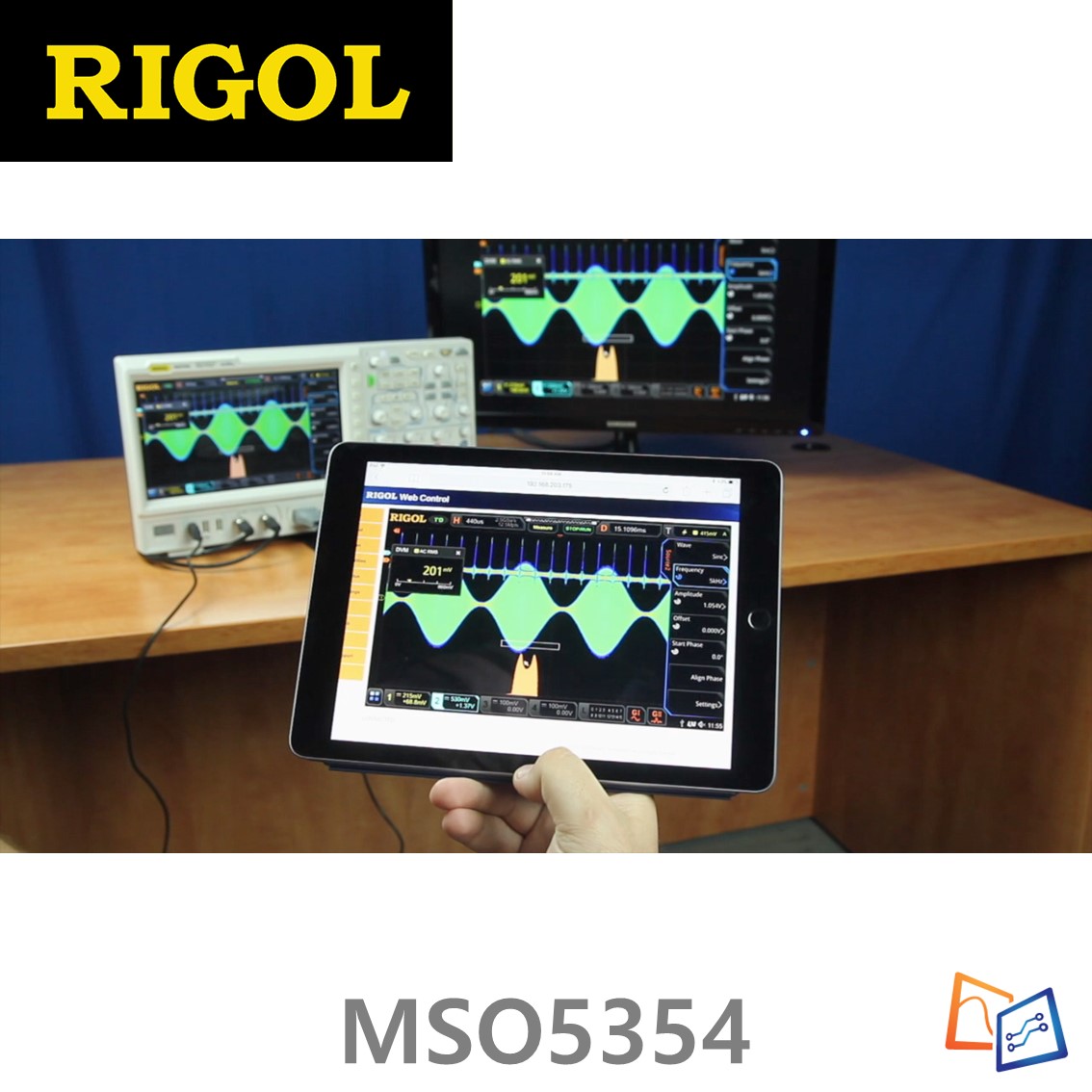 [ RIGOL ] MSO5354  4채널, 350MHz, 8GSa/s 디지털 오실로스코프