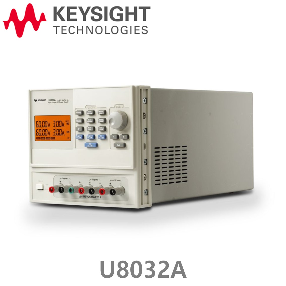 [ KEYSIGHT U8032A ] 키사이트 DC파워서플라이 375W 60V/3A/2CH, 5V/3A/1CH, DC전원공급기