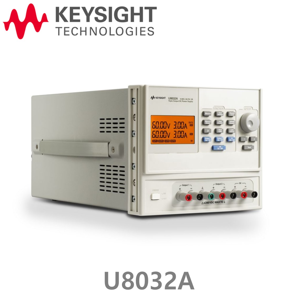 [ KEYSIGHT U8032A ] 키사이트 DC파워서플라이 375W 60V/3A/2CH, 5V/3A/1CH, DC전원공급기