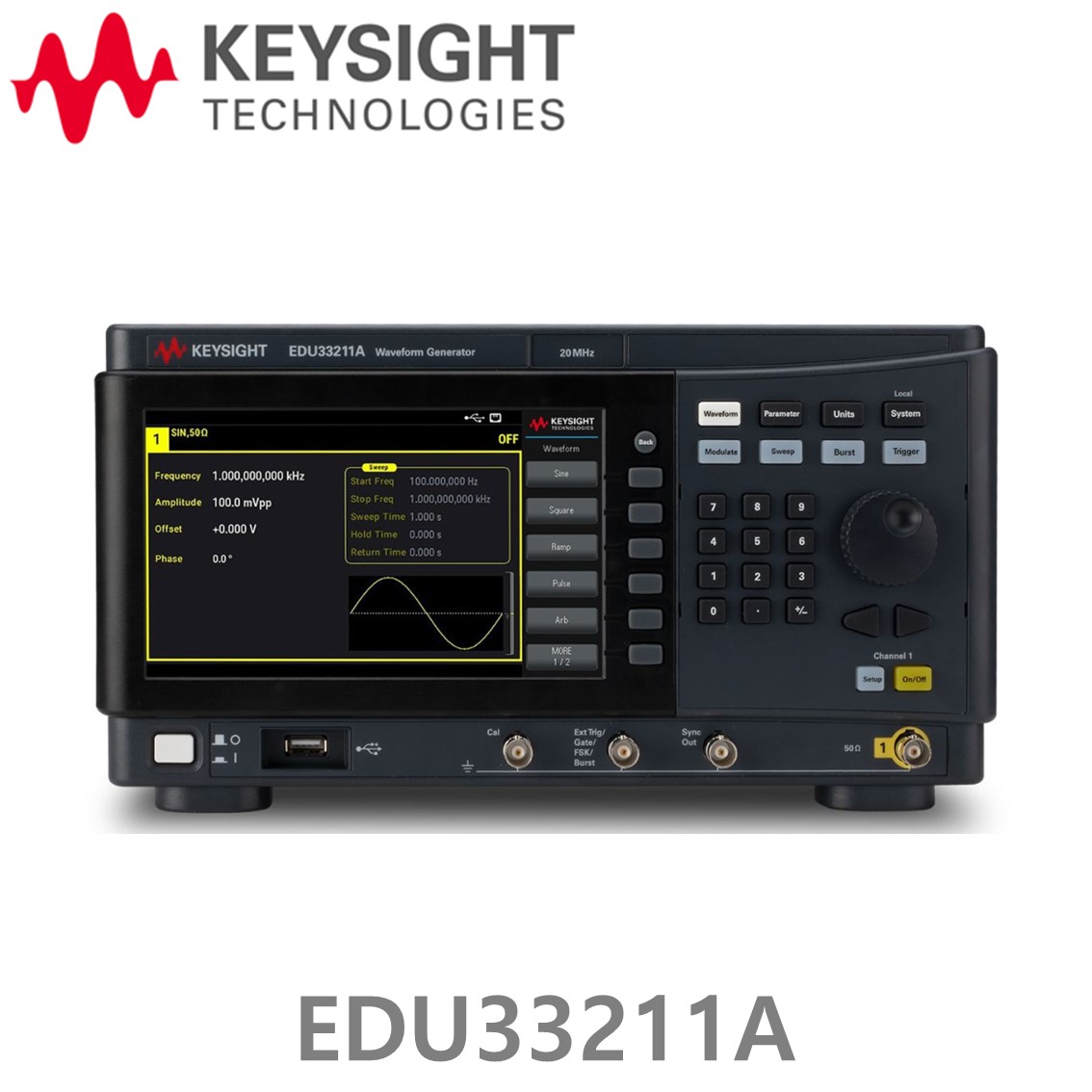 [ KEYSIGHT EDU33211A ] 키사이트 신호발생기 20MHz, 1CH 임의파형발생기