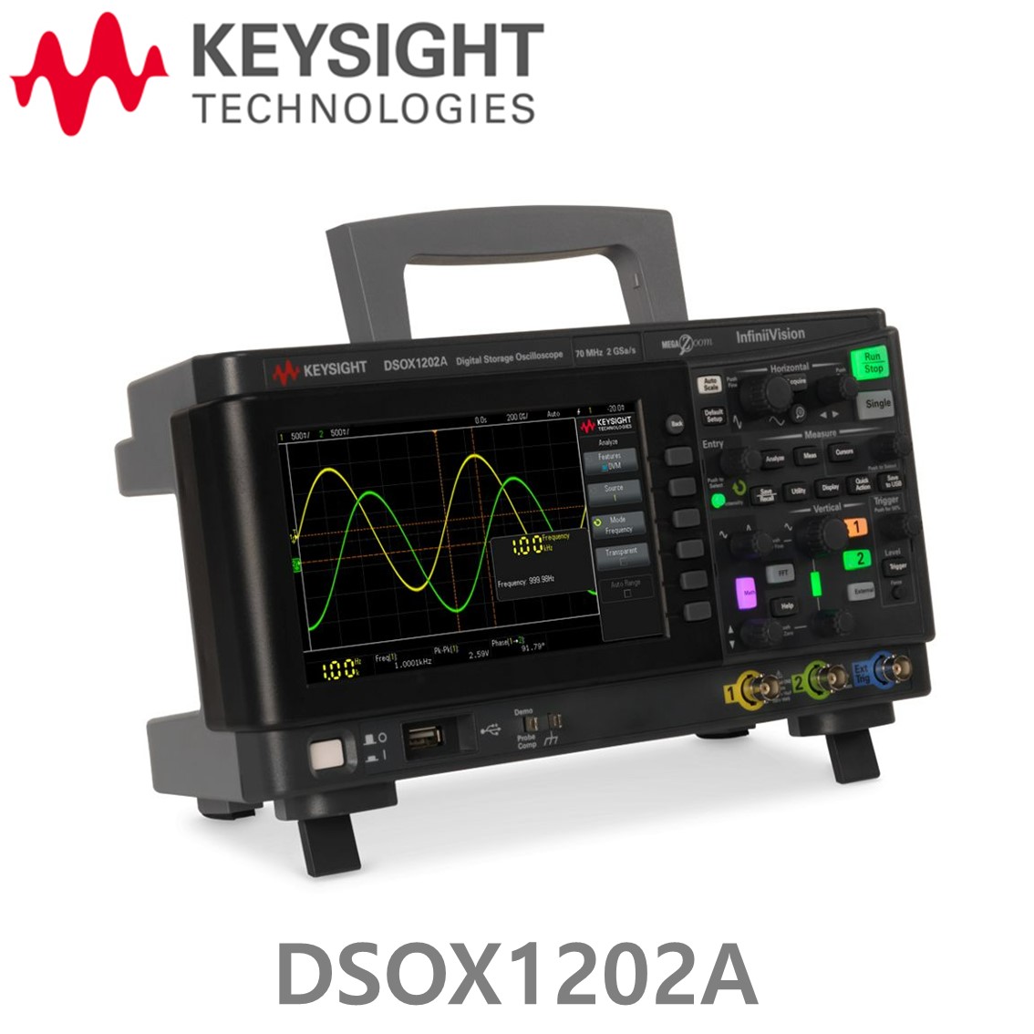 [ KEYSIGHT DSOX1202A ] 키사이트 70/100/200MHz, 2채널, 디지털오실로스코프