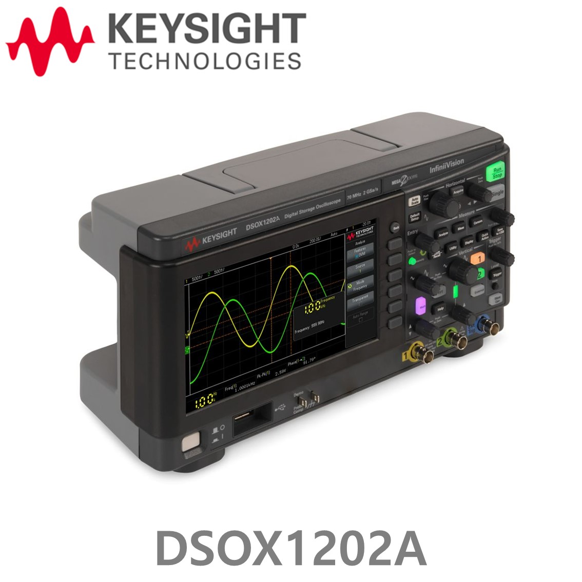 [ KEYSIGHT DSOX1202A ] 키사이트 70/100/200MHz, 2채널, 디지털오실로스코프