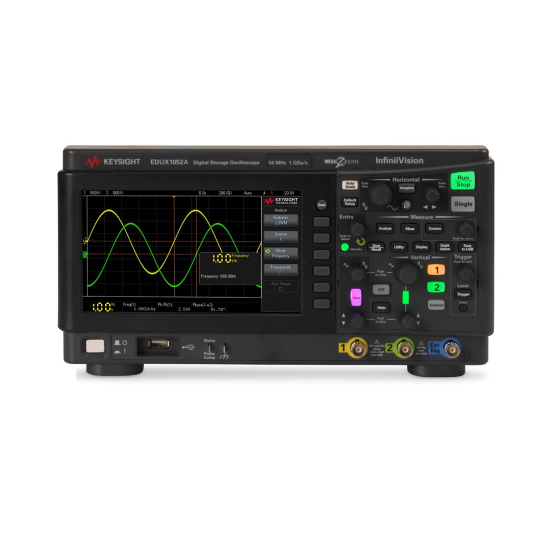 [ KEYSIGHT ] EDUX1052A  디지털 오실로스코프 2채널/50MHz