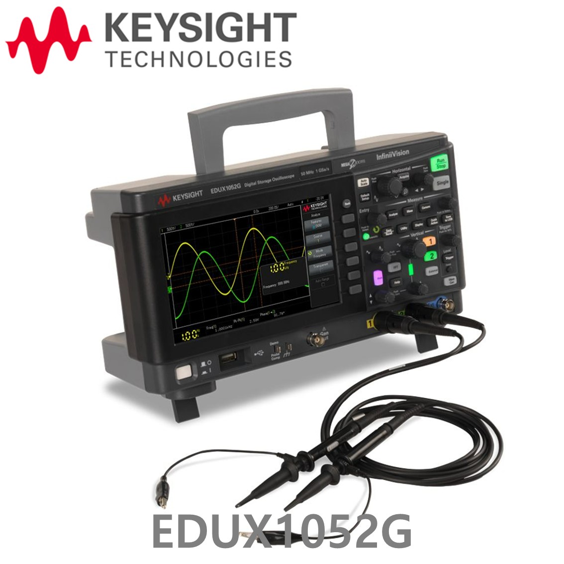 [ KEYSIGHT EDUX1052G ] 키사이트 2채널, 50MHz 파형발생기 기능, 디지털 오실로스코프