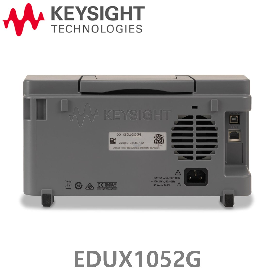 [ KEYSIGHT EDUX1052G ] 키사이트 2채널, 50MHz 파형발생기 기능, 디지털 오실로스코프