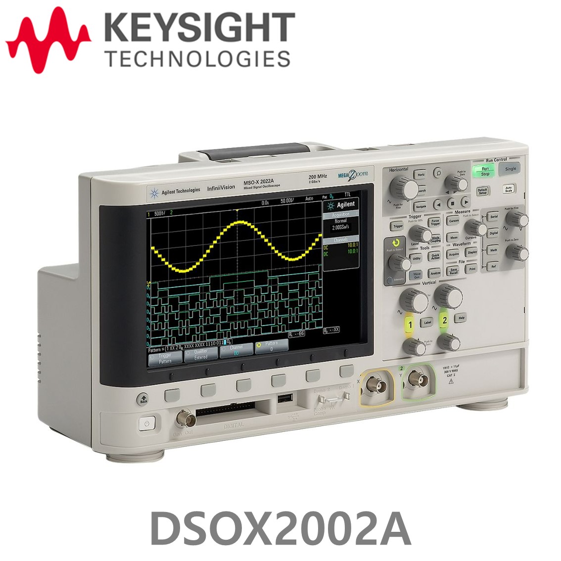 [ KEYSIGHT DSOX2002A ] 키사이트 2채널, 70MHz 디지털 오실로스코프