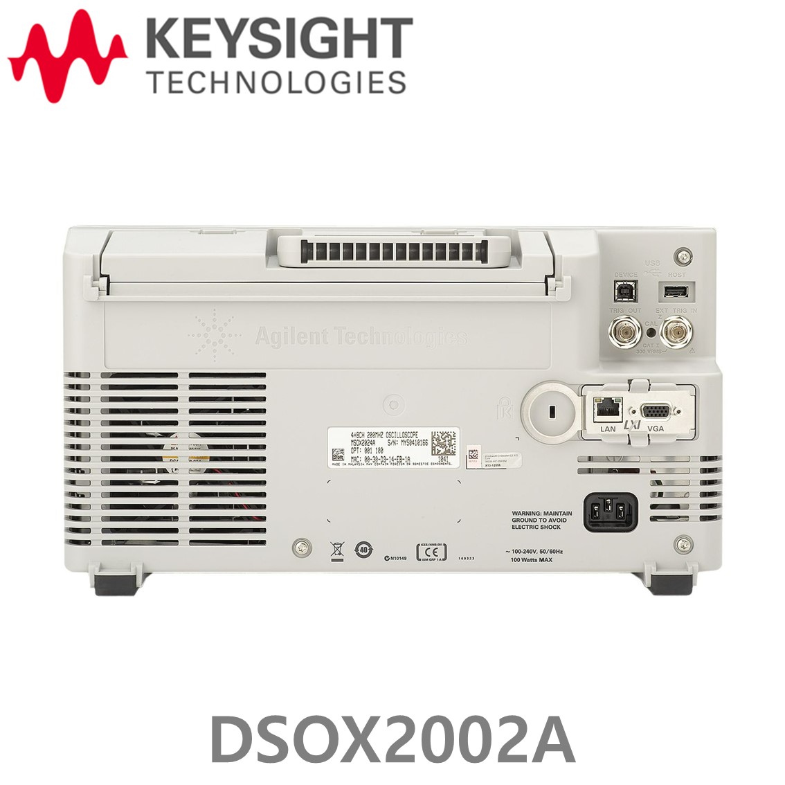 [ KEYSIGHT DSOX2002A ] 키사이트 2채널, 70MHz 디지털 오실로스코프