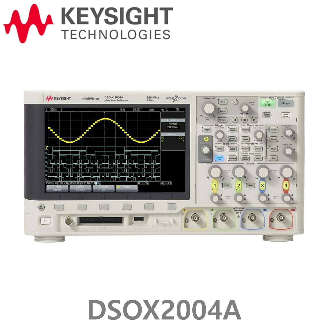 [ KEYSIGHT DSOX2004A ] 키사이트 4채널, 70MHz 디지털 오실로스코프