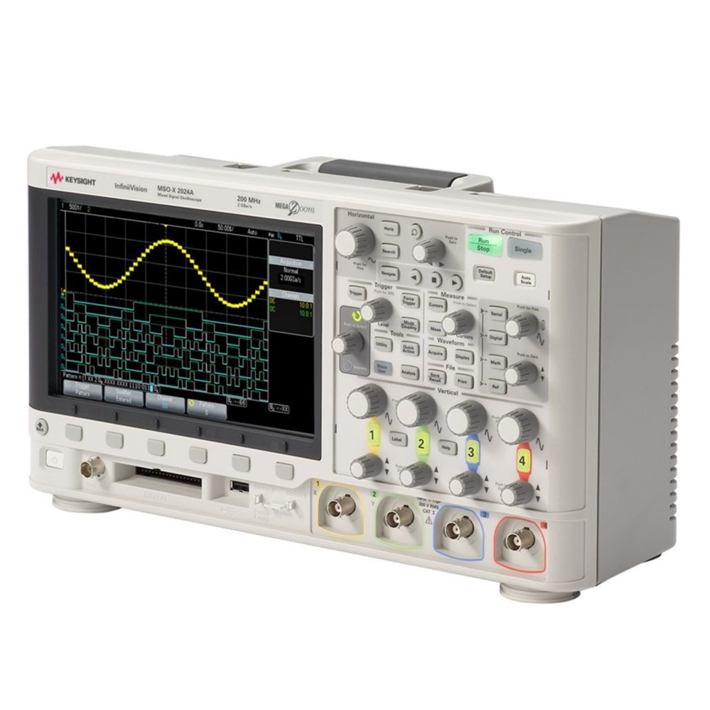 KEYSIGHT MSOX2024A 오실로스코프 4채널, 200MHz, 2GSa, 100 kpts, 디지털8채널