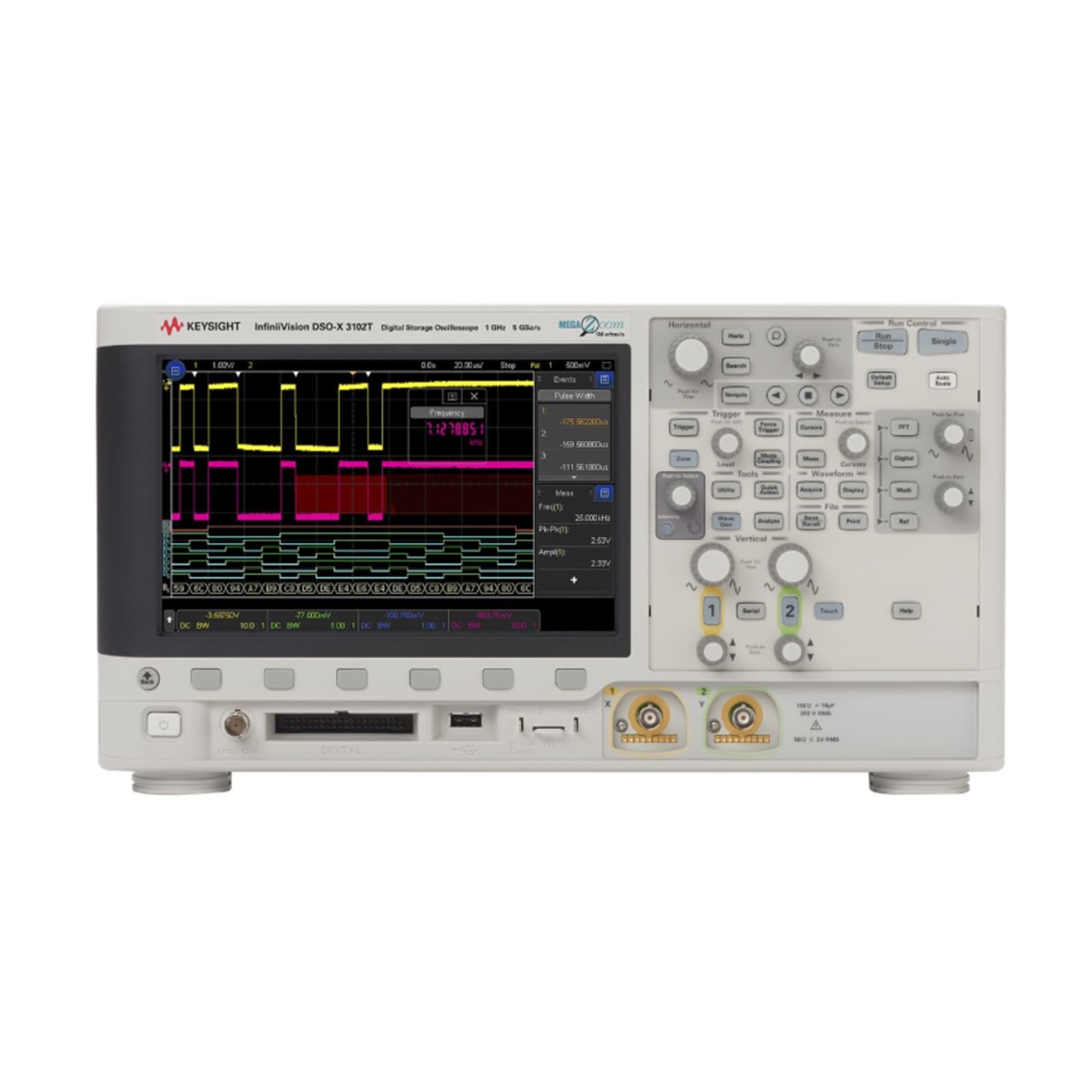 KEYSIGHT DSOX3102T  2채널/1GHz  디지털 오실로스코프