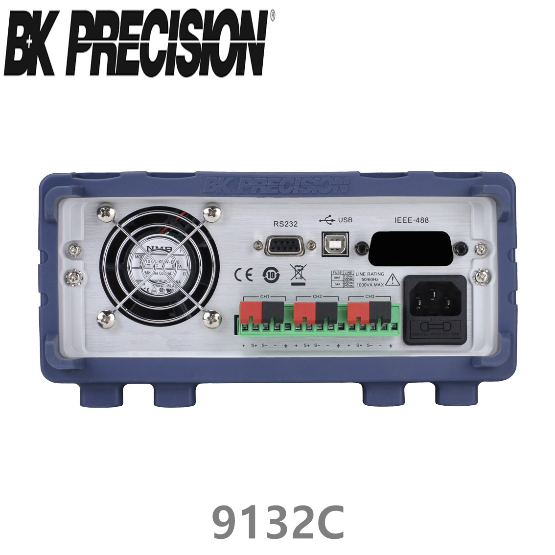 [ BK PRECISION ] BK 9132C, 60V/3A x 2채널, 5V/3A x 1채널, 375W, 프로그래머블 DC 전원공급기 B&K 9132C