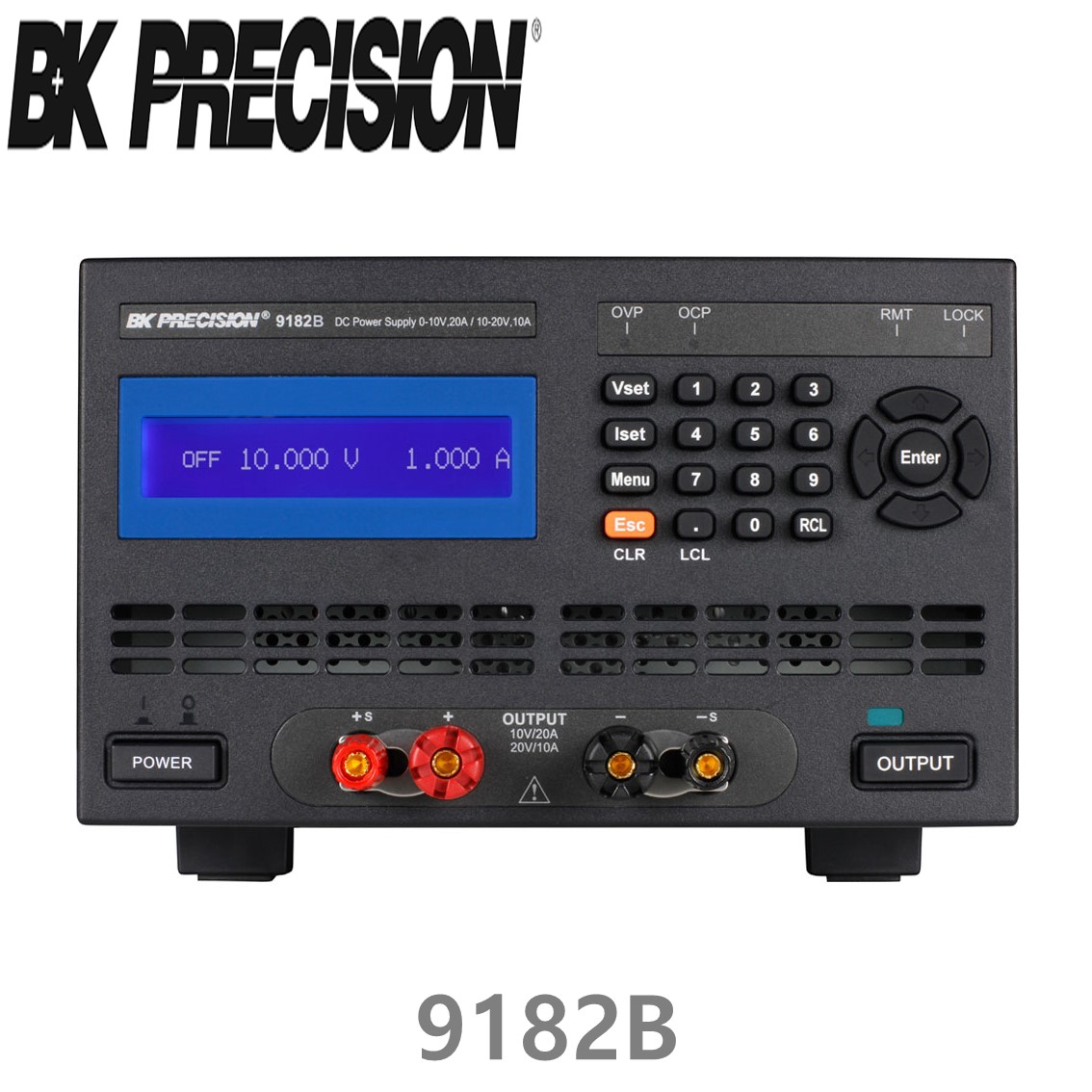 [ BK PRECISION ] BK 9182B, 10V/20A, 20V/10A(204W), 1CH, Programmable DC Power Supply, 프로그래머블 DC 전원공급기, B&K 9182B