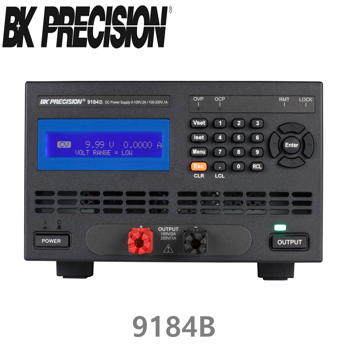 [ BK PRECISION ] BK 9184B, 100V/2A, 200V/1A(200W), 1CH, Programmable DC Power Supply, 프로그래머블 DC 전원공급기, B&K 9184B