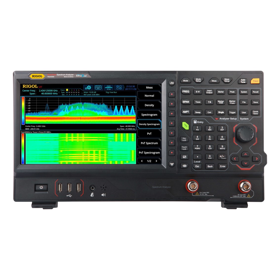 RIGOL RSA5032N  9kHz-3.2GHz, -108dBc/Hz, RBW 1Hz, with VNA Model 스펙트럼 아날라이저