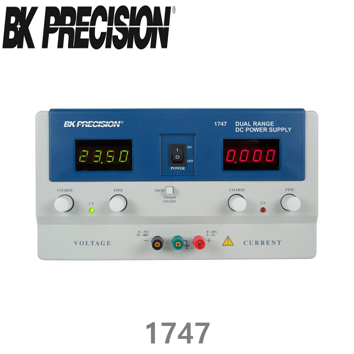 [ BK PRECISION ] BK 1747, 30V/10A, 60V/5A, Dual Range DC Power Supply, 직류 전원공급기, B&K 1747