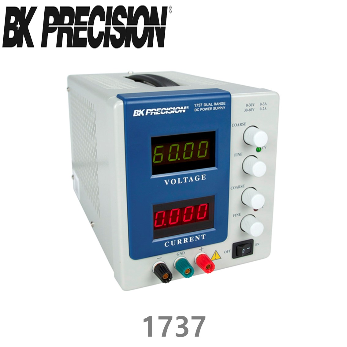 [ BK PRECISION ] BK 1737, 30V/3A, 60V/2A, Dual Range DC Power Supply, 직류 전원공급기, B&K 1737