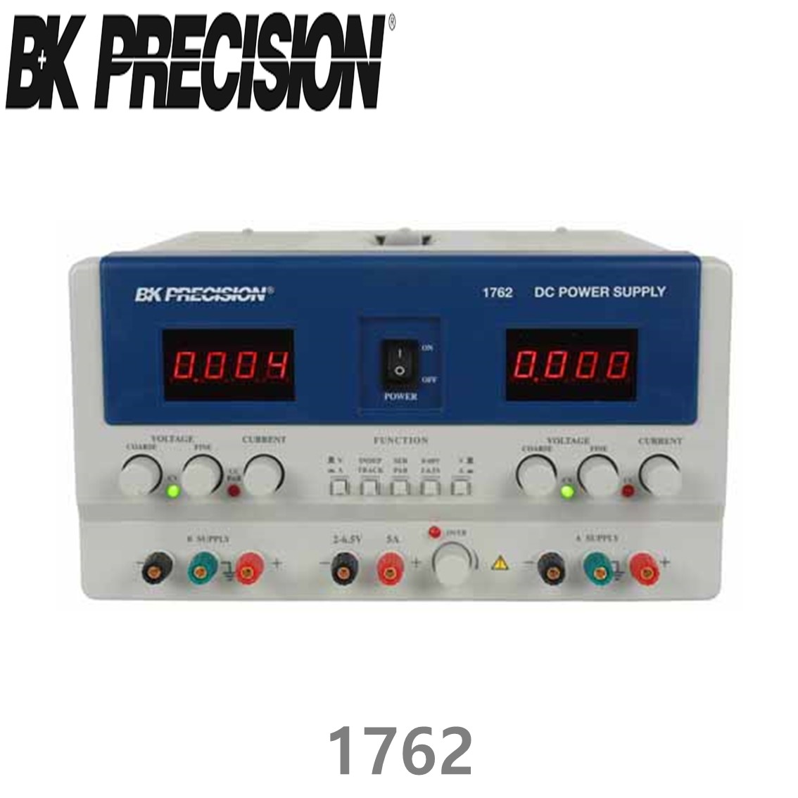 [ BK PRECISION ] BK 1762, 60V/2A x 2채널(가변), 6.5V/4A x 1채널(가변), Triple OutputDC Power Supply, 3채널 DC 전원공급기, B&K 1762