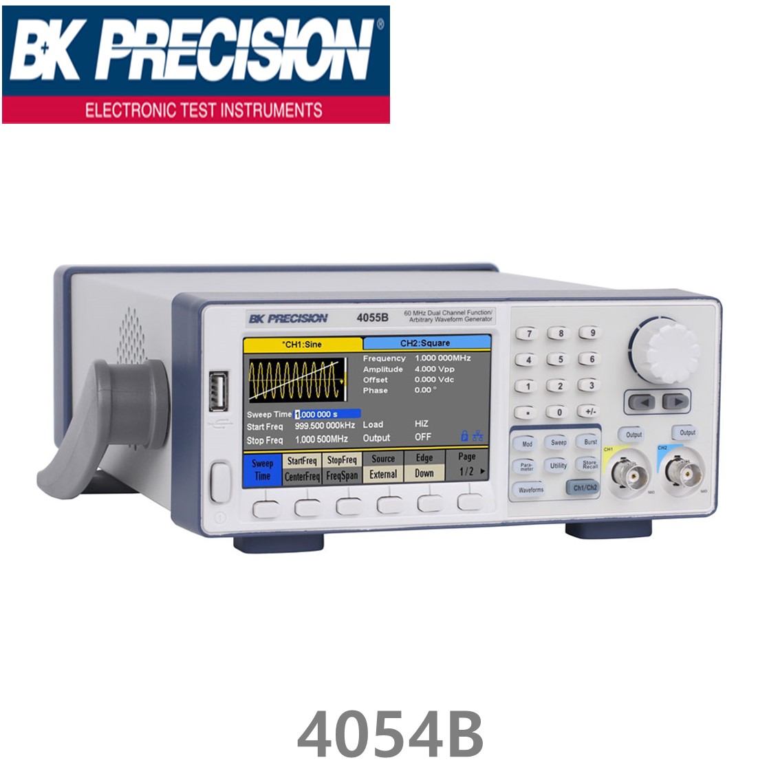 [ BK PRECISION ] BK4054B  30MHz, 2채널 함수발생기, 임의파형발생기