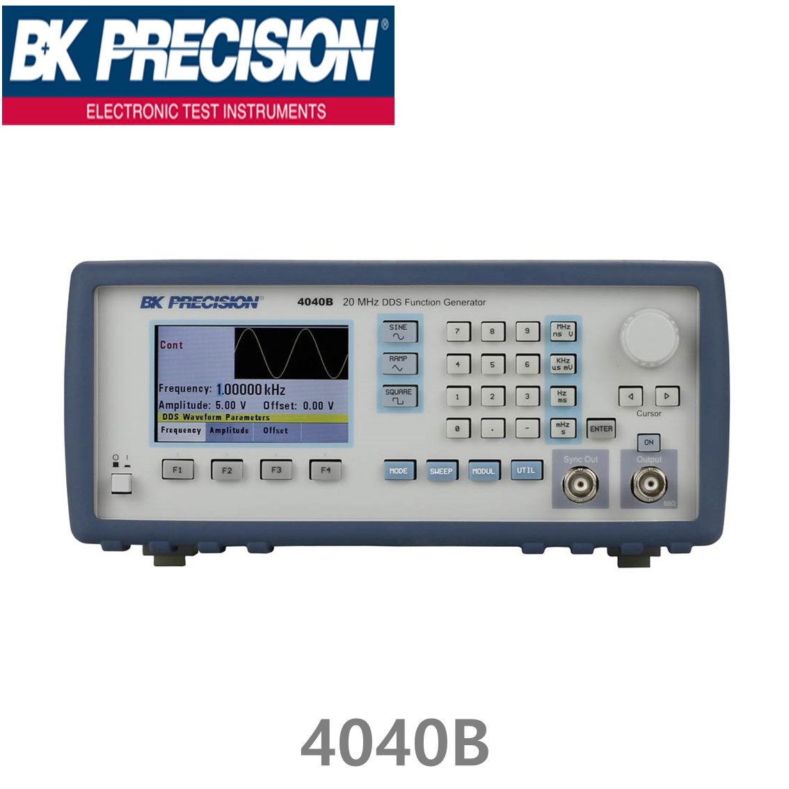 [ BK PRECISION ] BK4040B 20MHz 스윕 펑션제너레이터, 함수발생기, 주파수카운터 DDS Sweep Function Generator