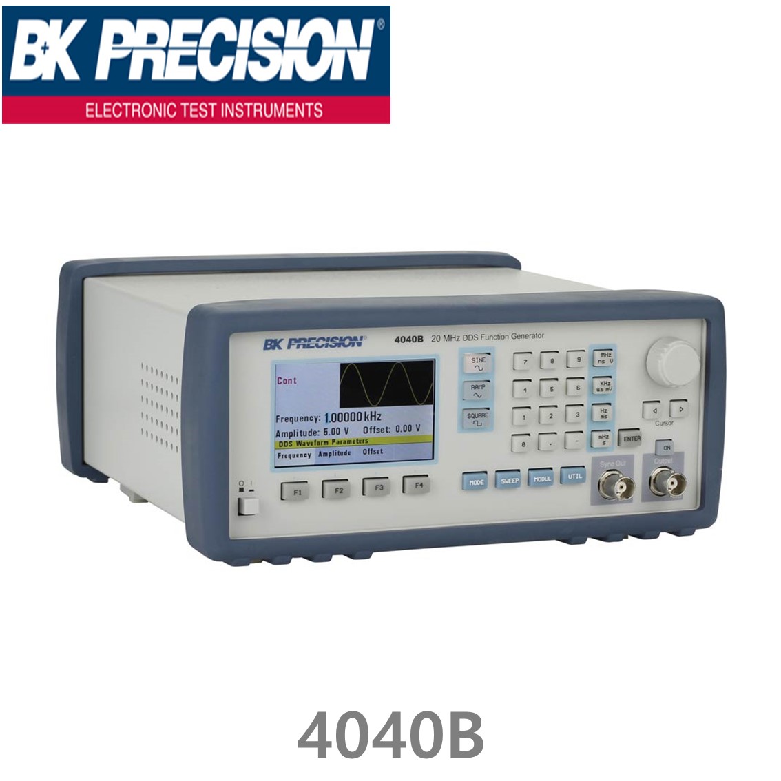 [ BK PRECISION ] BK4040B 20MHz 스윕 펑션제너레이터, 함수발생기, 주파수카운터 DDS Sweep Function Generator