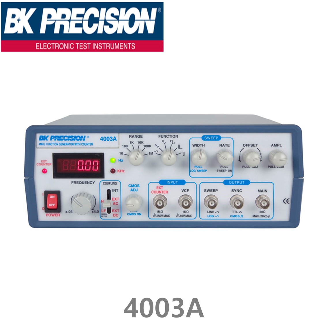 [ BK PRECISION ] BK 4003A  4MHz 함수발생기,주파수카운터