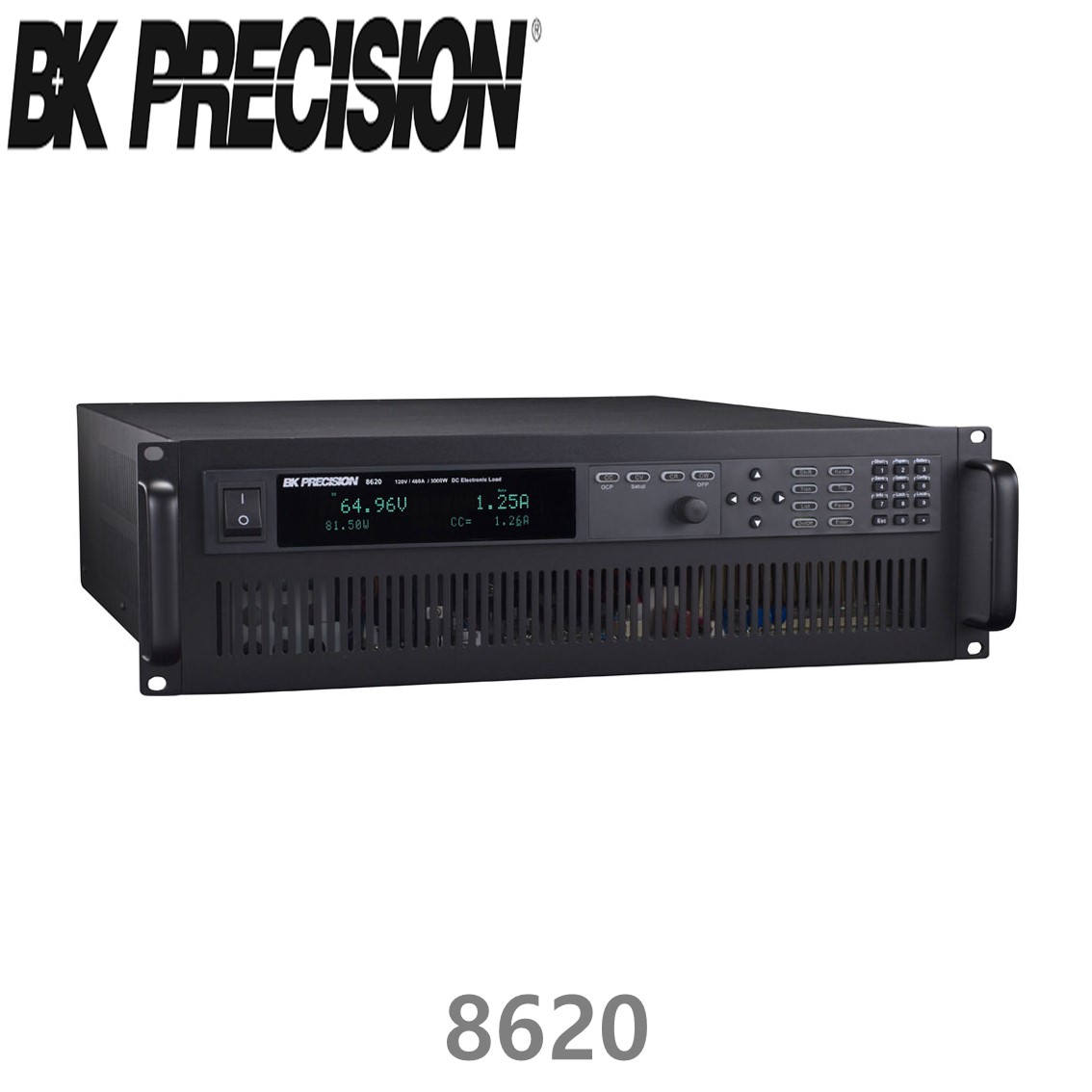 [ BK PRECISION ] BK 8620  프로그래머블 DC전자로드 120V/480A/3000W