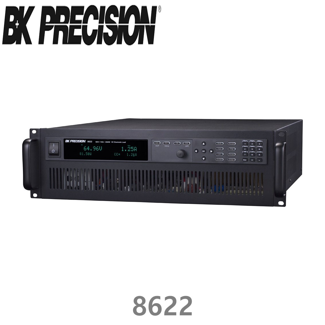 [ BK PRECISION ] BK 8622 프로그래머블 DC전자로드 500V/100A/2500W