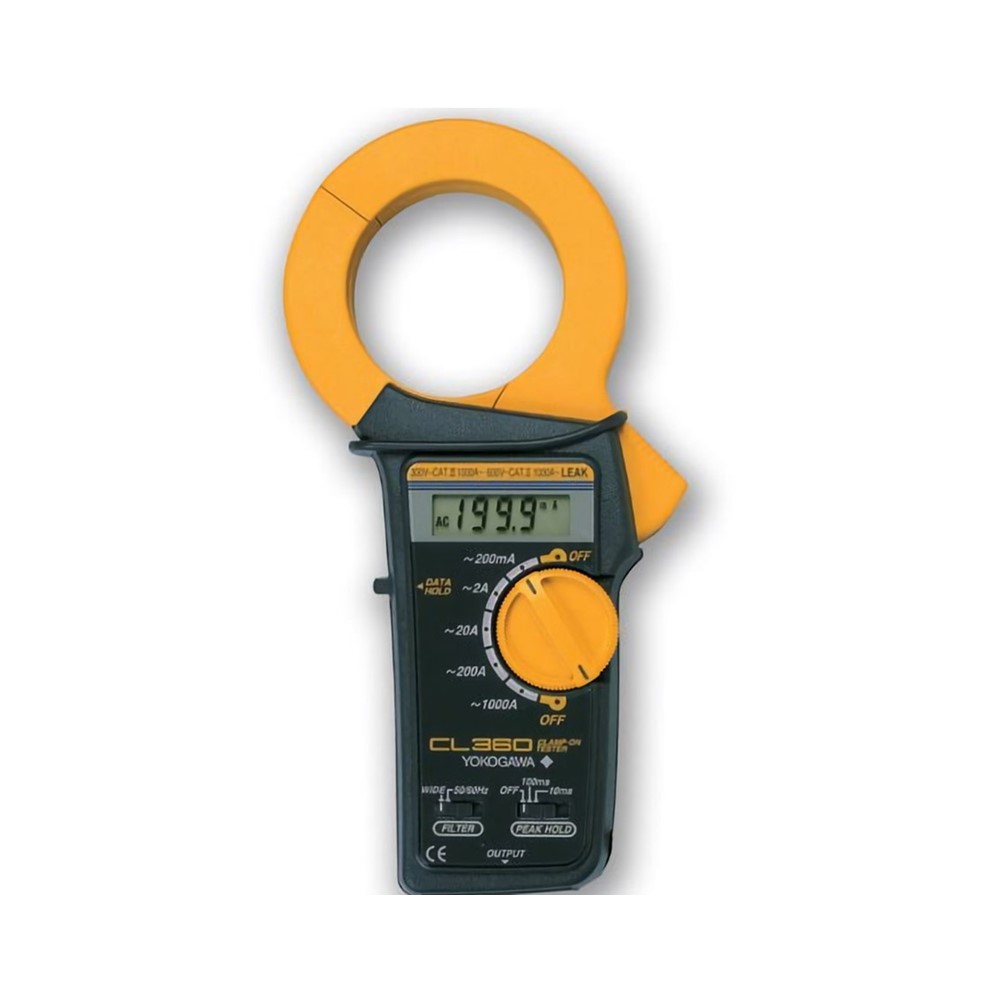 YOKOGAWA CL360 누설 클램프 테스터, 누설전류 100A