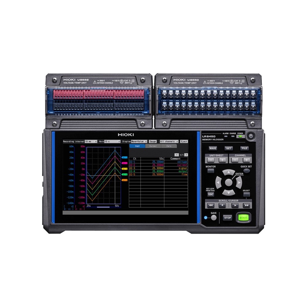 HIOKI LR8450-01 메모리 하이로거, 최대 120채널 확장 - 무선LAN