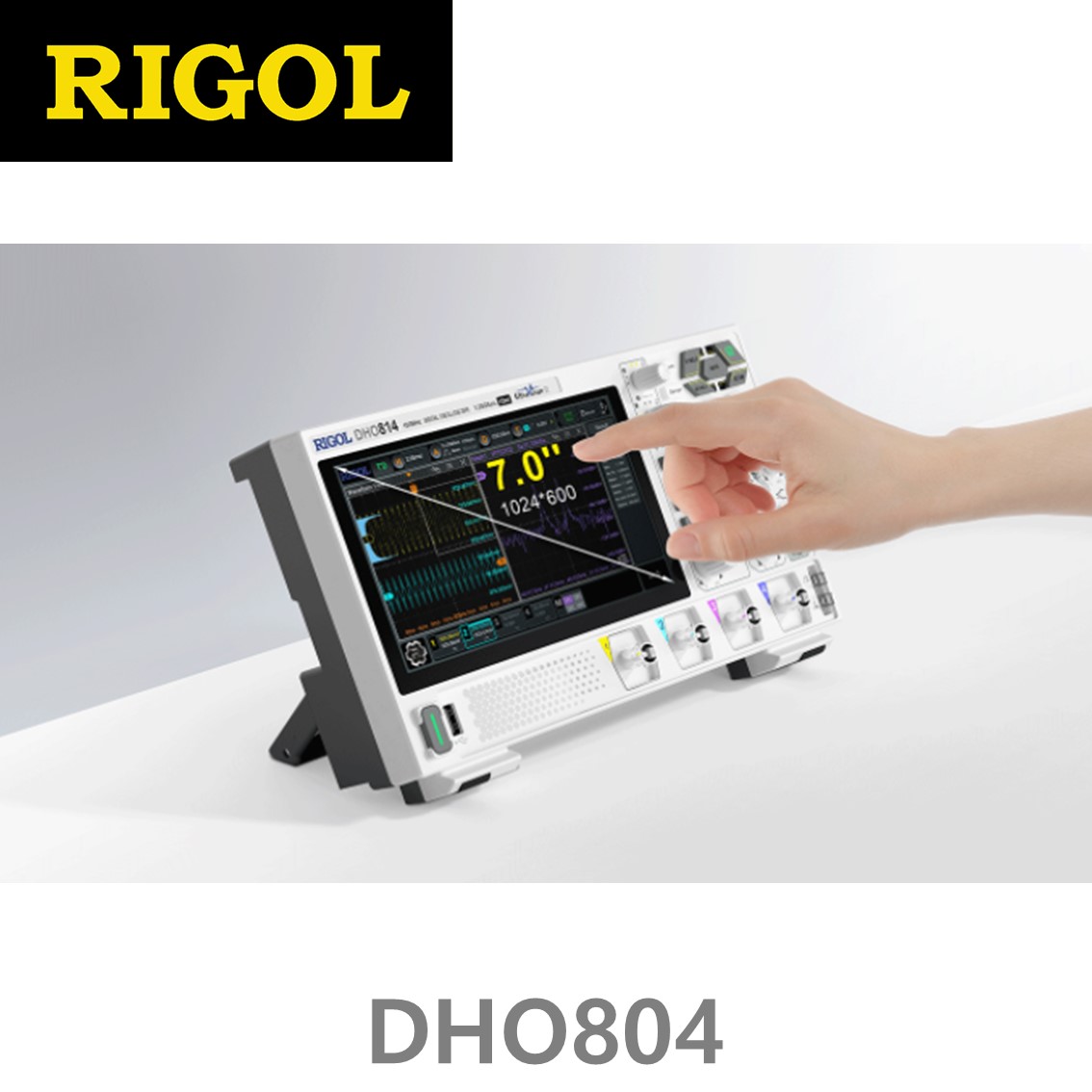 [ RIGOL ] DHO804  4채널, 70MHz, 1.25GSa/s, 12비트 디지털 오실로스코프